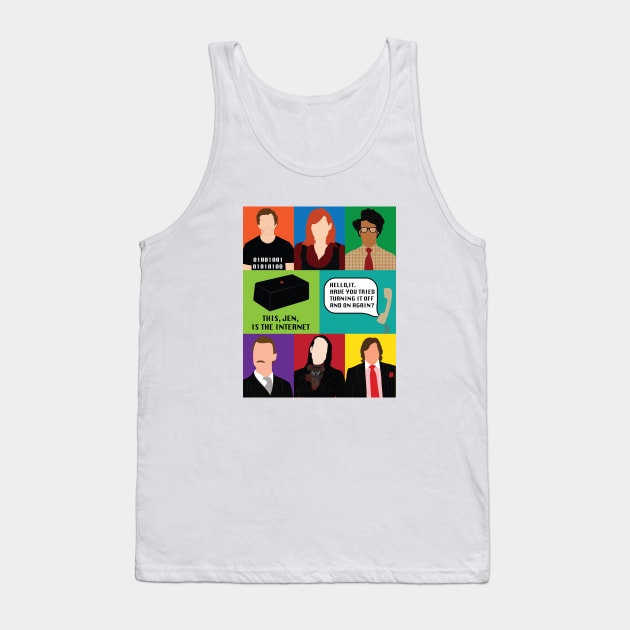 the IT Crowd Tank Top by ehaverstick